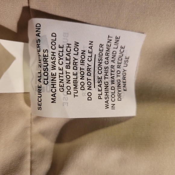 REI Cream and Green Sherpa Jacket. Size L - Picture 6 of 7